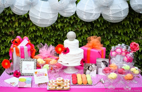 Shutterfly Bridal Shower Dessert Table