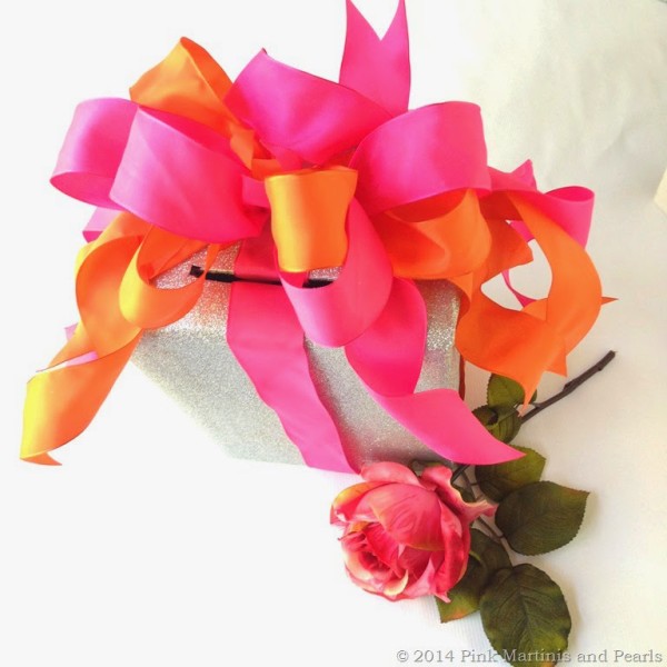 pink and orange gift wrapping