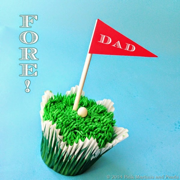 Father's Day Golf Cupcakes