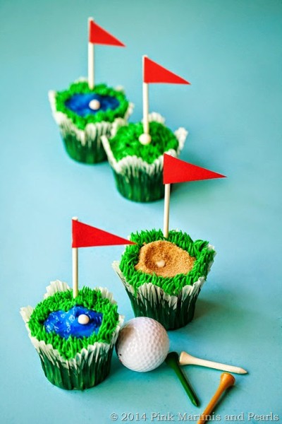 Father's Day Golf Cupcakes