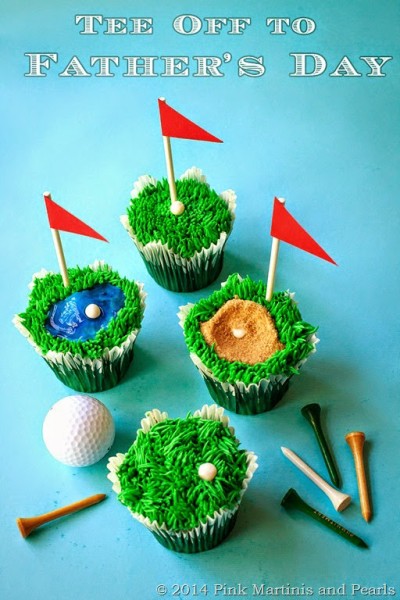 Father's Day Golf-themed Cupcakes