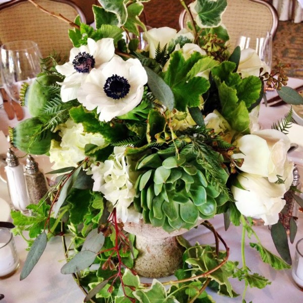 rehearsal dinner flowers shady canyon wedding