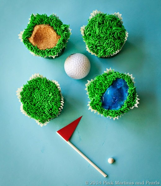 Father's Day Golf Cupcakes