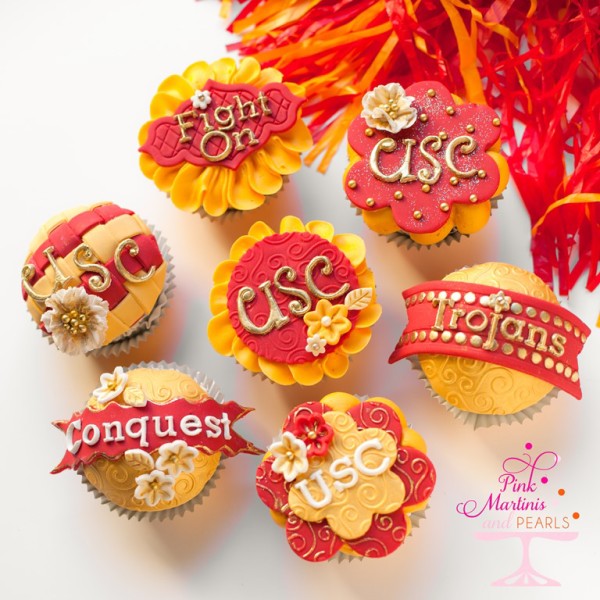 USC Trojan Cupcakes 