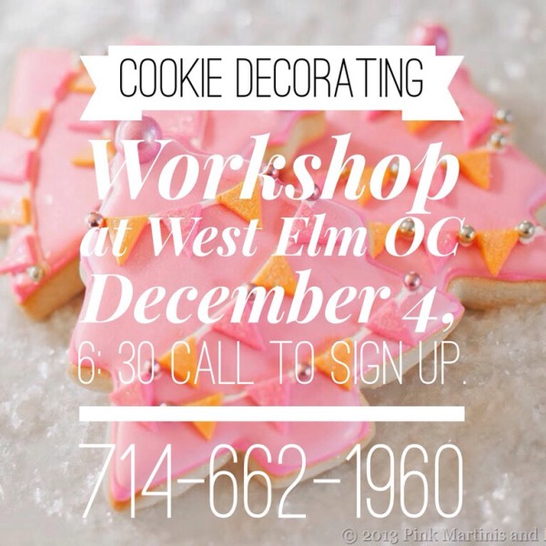 West Elm Cookie Decorating Workshop