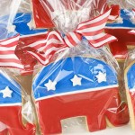 Republican Elephant Decorated Cookies