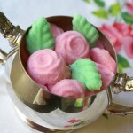 Molded Sugar Roses and Leaves