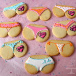 bridal shower tushie cookies