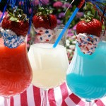 4th of July Cocktails – Red, White and Blue Daiquiris