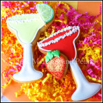 decorated margarita cookies