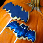 decorated bat cookies