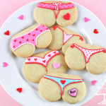 Valentine tushie cookies