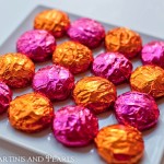 Pink and Orange Foil Wrapped Peppermint Patties