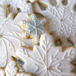 decorated snowflake cookies