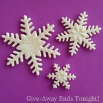 Snowflake Fondant Cutters Give-Away Ends Tonight