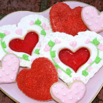 decorated valentines cookies