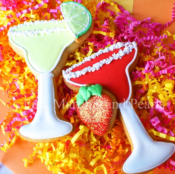 decorated margarita cookies