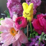 Peeps Among the Flowers (DIY Peeps Floral Arrangement)