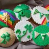 St. Patrick's Day Cupcakes with Fondant Decorations